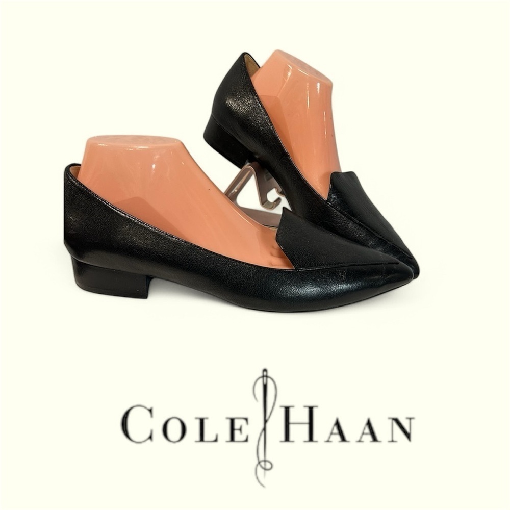 Cole Haan Dellora Skimmer, Black Leather Loafers
